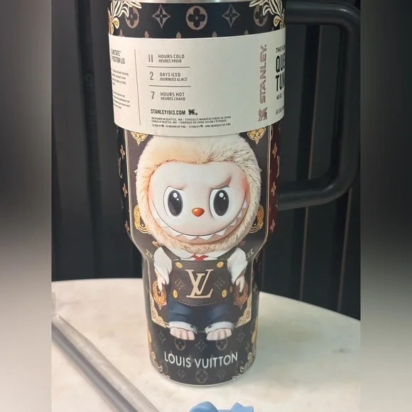 Stanley Labubu Black and Gold Character Tumbler - Picture 3 of 5